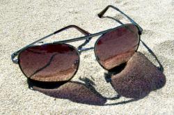 Sonnebrille am Strand