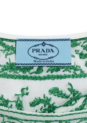 Prada Made in India - Chikankari Stickereien